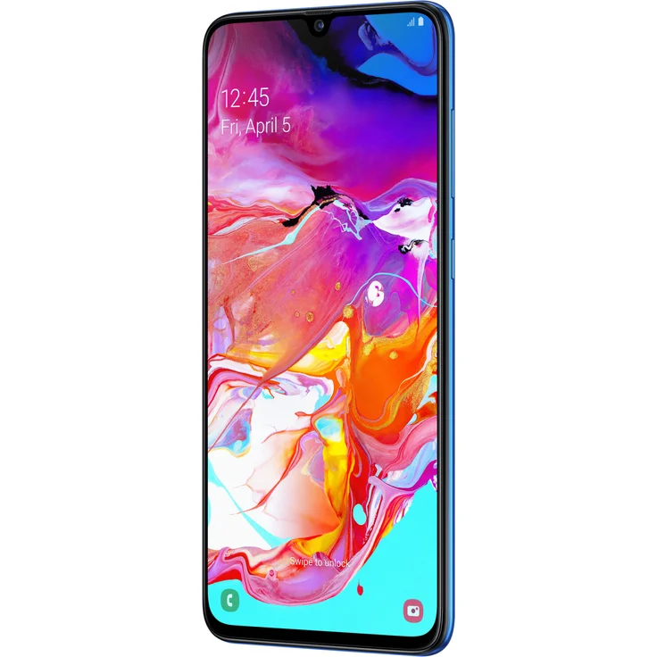Samsung Galaxy A70 Smartphone 17,02cm Pixel (6,7 Zoll) Super AMOLED-Display, 128GB interner Speicher, 6GB RAM, Dual-SIM, Android, Blue – Bild 4