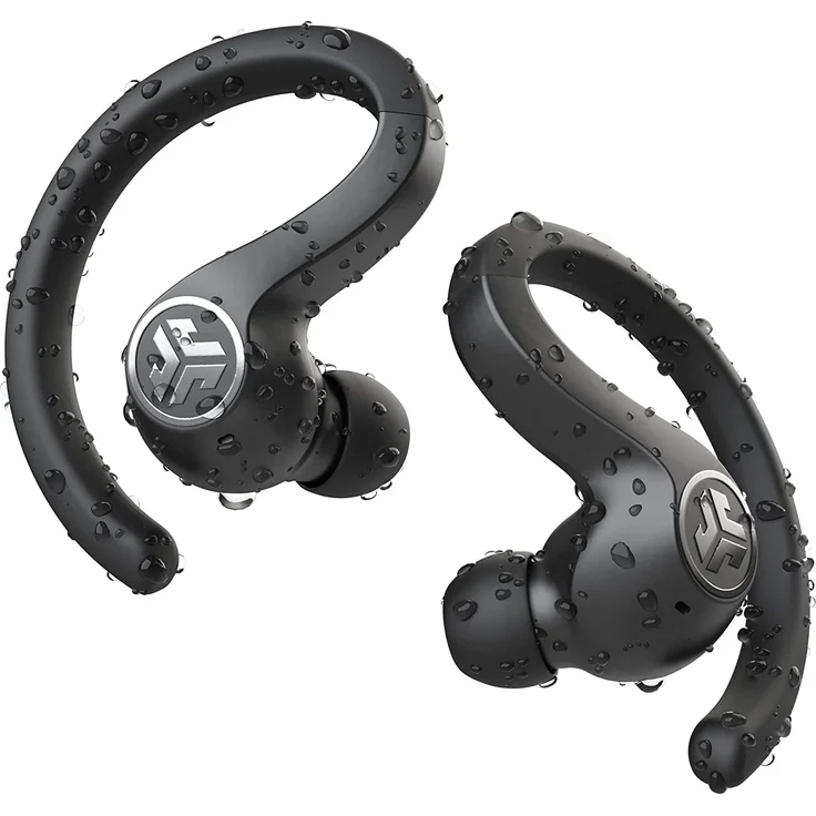 JLab JBuds Air Sport True Wireless In-Ear Kopfhörer, mit Bluetooth, Mikrofon, geeignet für Sport, schwarz – Bild 2