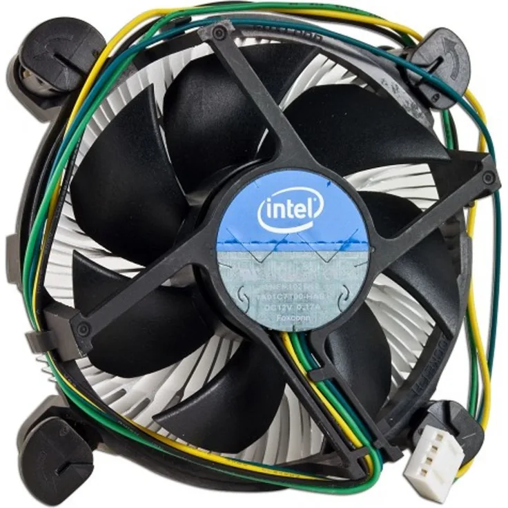 Intel Socket 1155/1156 Aluminum Heat Sink and 3.5-Inch Fan with 4-Pin Connector up to Core i3 3.06GHz (E97379-001)