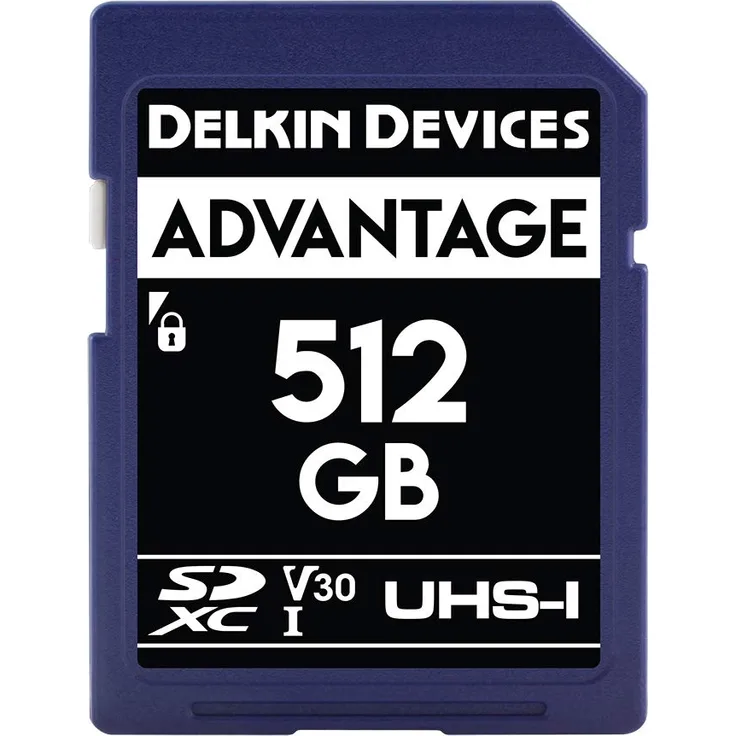 Delkin Devices 512GB Advantage SDXC UHS-I (U3-V30) Memory Card