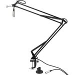 MONACOR MS-15 Tischmontage Schwenkarm-Mikrofonstativ schwarz