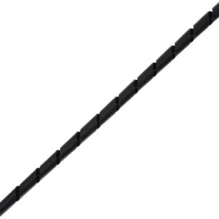 helos Spiral-Kabelschlauch 4 - 50 mm, 10 m schwarz (zuschneidbar), zum Bündeln von Kabeln (129259)