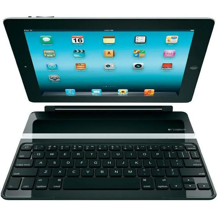 Logitech Ultrathin Keyboard Cover f- iPad Air 9.7Zoll Blatt Schwarz - Tablet-Schutzhüllen (Blatt, Apple, iPad Air, 24,6 cm (9.7 Zoll), 330 g, Schwarz) Deutsch QWERTZ