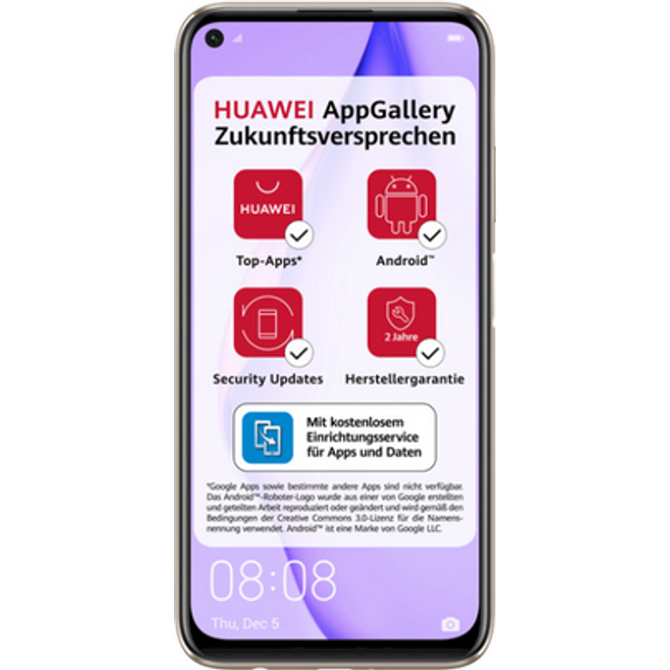Huawei P40 lite Smartphone 16cm (6,4 Zoll) LCD-Display, 128GB interner Speicher, 6GB RAM, Dual-SIM, Android, Sakura Pink – Bild 1