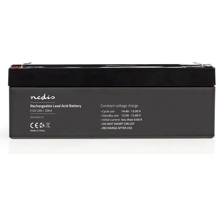 Wiederaufladbarer Blei-Akku 12 V  2000 mAh  178 x 34 x 66 mm