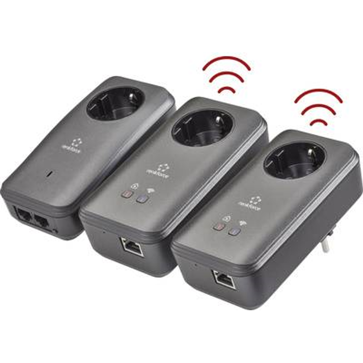 Renkforce PL600D WiFi Powerline WLAN Network Kit 500 MBit/s (RF-3385558)
