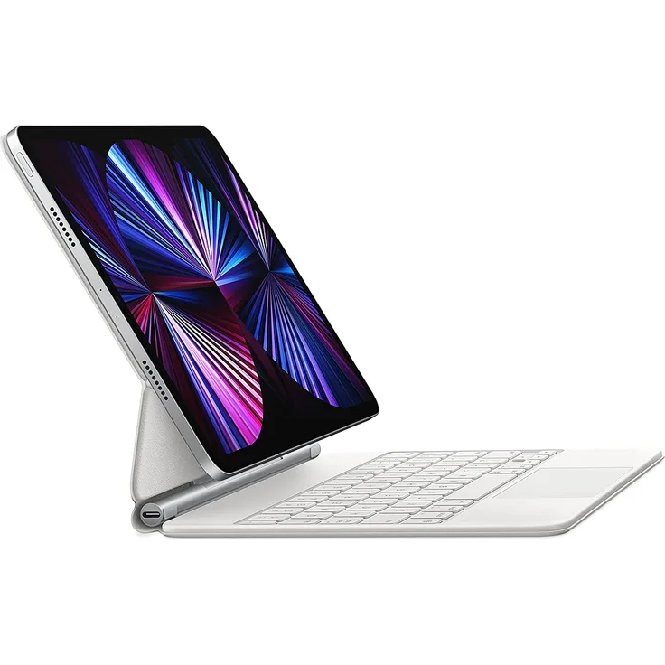 Apple Magic Keyboard für iPad Pro 11'' 2021 (3. Generation) & iPad Air 2020 (4. Generation) - Britisches Englisch Weiß