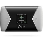 TP-Link M7450 mobiler WLAN Router (4G-LTE bis zu 300Mbit-s Download- 50Mbit-s Upload, Hotspot, Cat6, 3000mAh Akku, LCD Display, kompatibel mit allen europäischen SIM Karten) schwarz-silber