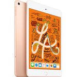Apple iPad Mini (2019) WiFi + Cellular Quad-HD-Auflösung 7,9 Zoll, LTE-Tablet, Hexa-Core, 3 GB RAM, 64 GB Speicher, iOS (Update auf iPadOS), Gold (MUX72FD/A)