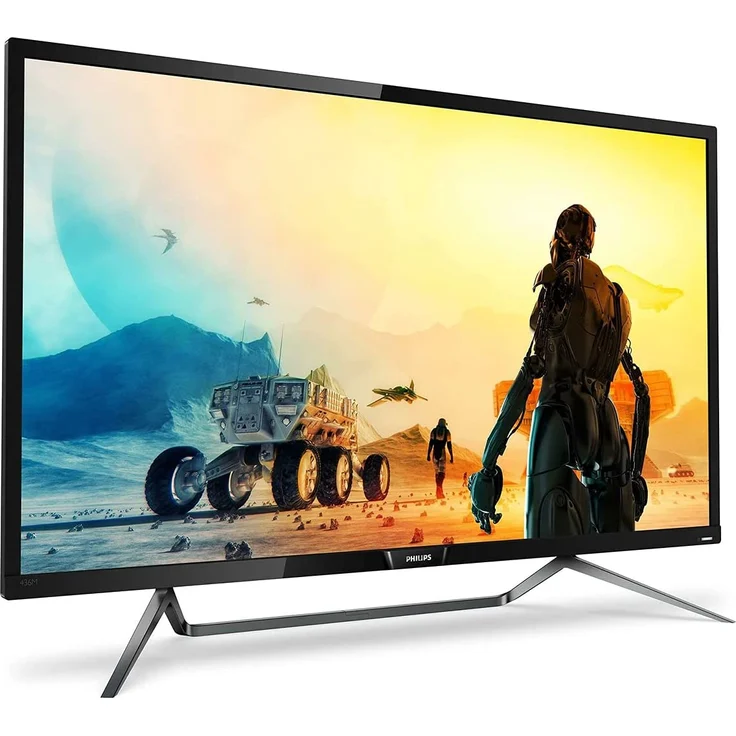 Philips 436M6VBPAB-00 108 cm (42,5 Zoll) Konsolen Monitor (HDMI, USB Typ-C, USB Hub, 4ms Reaktionszeit, DisplayPort, Mini DisplayPort, 60 Hz, 3840x2160, Ambiglow) schwarz – Bild 2