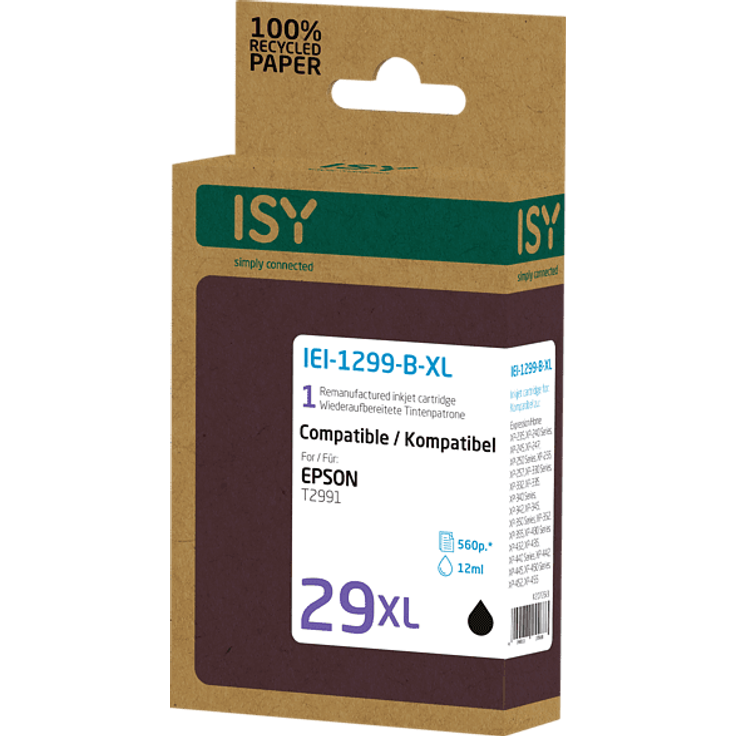 ISY IEI-1299-B-XL Tintenpatrone Schwarz