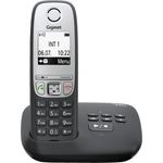 Gigaset A415A Schnurloses DECT Telefon, mit Anrufbeantworter und Freisprechfunktion, Grafik Display und leichter Bedienung, schwarz