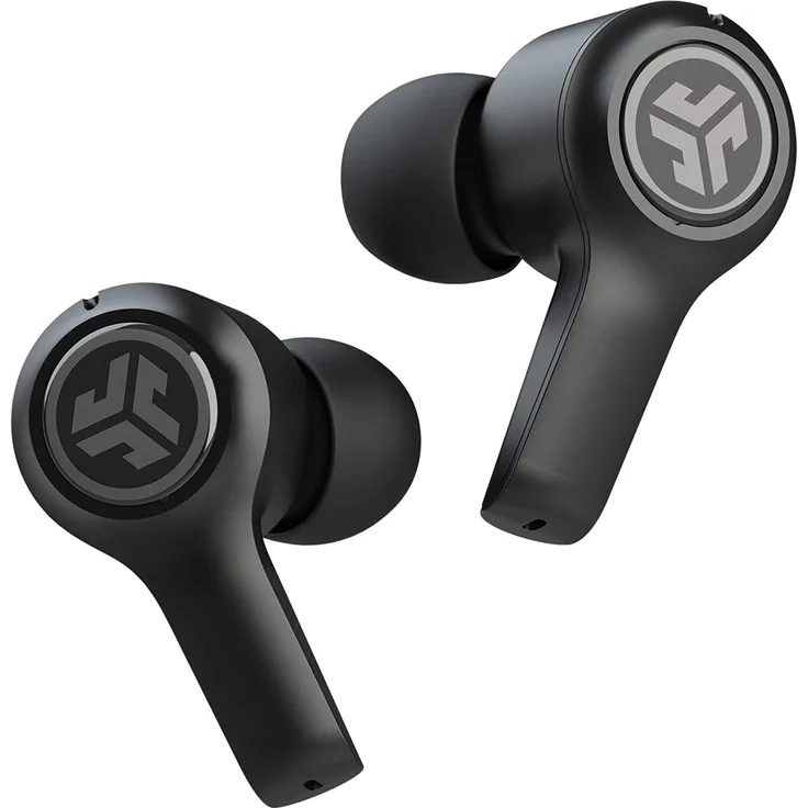 JLab JBuds Air Executive True Wireless In-Ear Kopfhörer mit Bluetooth, geeignet für Sport, schwarz