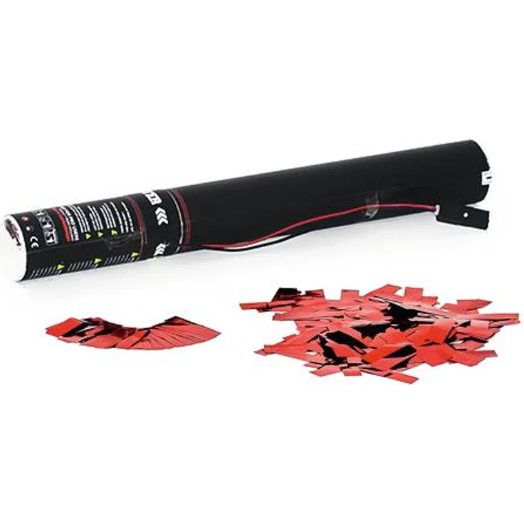 TCM FX Konfetti-Ladung elektrisch 50cm, rot metallic