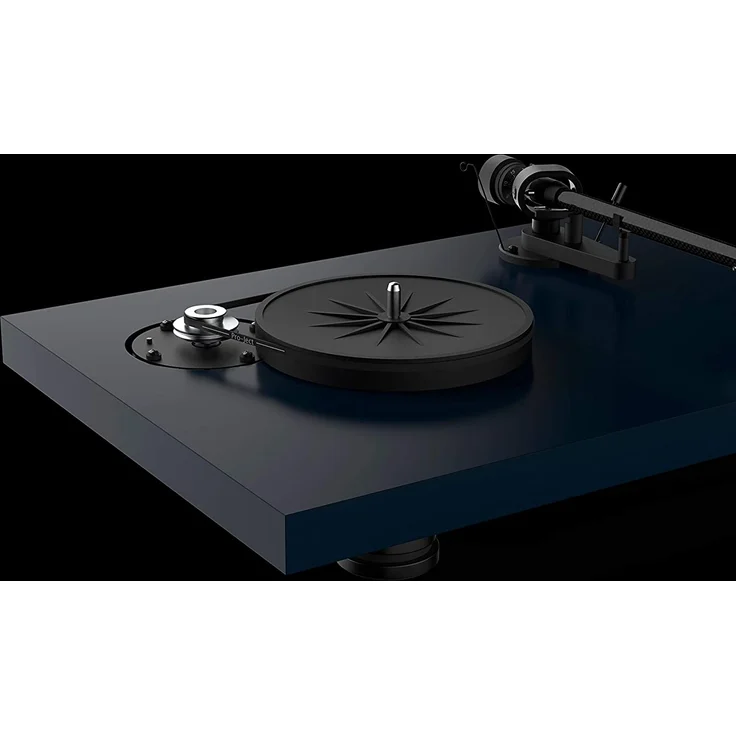 Pro-Ject Debut Carbon EVO Manueller Plattenspieler mit Riemenantrieb inkl. Schutzhaube satin blau – Bild 5