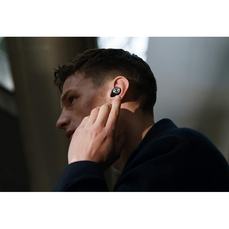 Sennheiser Momentum True Wireless 2 In-Ear Kopfhörer, mit Bluetooth, Noise Cancelling, geeignet für Sport, spritzwassergeschützt, schwarz – Bild 8