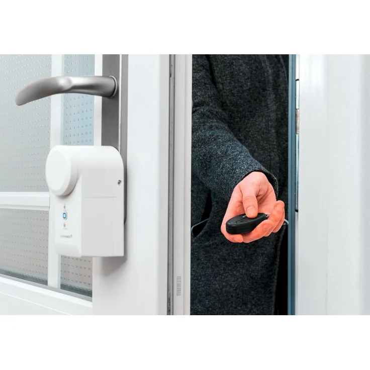 Homematic IP Smart Home Türschlossantrieb HmIP-DLD, Elektronisches Türschloss – öffnet, schließt und verriegelt die Tür per App, Amazon Alexa und Google Assistant (154952A0) – Bild 9