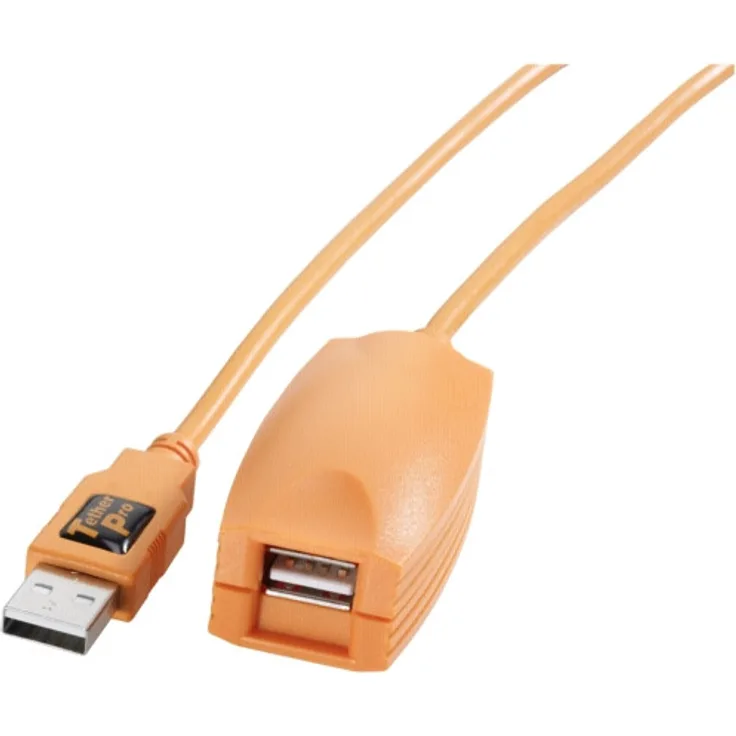 Tether Tools TetherPro USB 2.0 Active Extension, 5 m, Orange