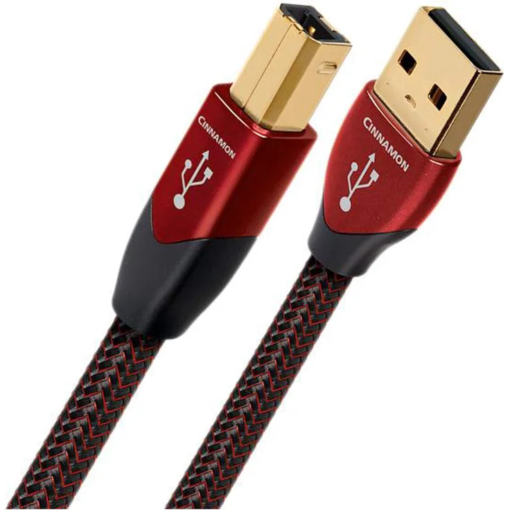 AudioQuest Cinnamon USB A-B Kabel 1,5 m USB B schwarz – USB-Kabel (1,5 m, USB A, USB B, 2.0, Stecker-Stecker, schwarz)