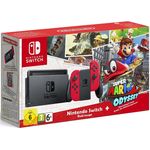 Nintendo Switch V1 Rot 32GB Bundle inkl. Super Mario Odyssey (altes Modell) - Preisvergleich