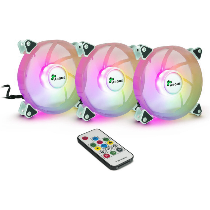 Argus RGB-Fan Set RS-06 120x120x25 Gehäuselüfter