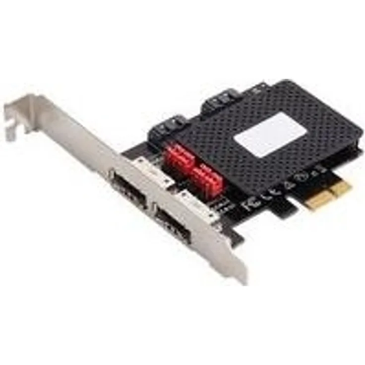 MicroConnect - Speichercontroller (RAID) - 2 Sender/Kanal - SATA 6Gb/s / eSATA 6Gb/s - 6 Gbit/s - PCIe 2.0 x1