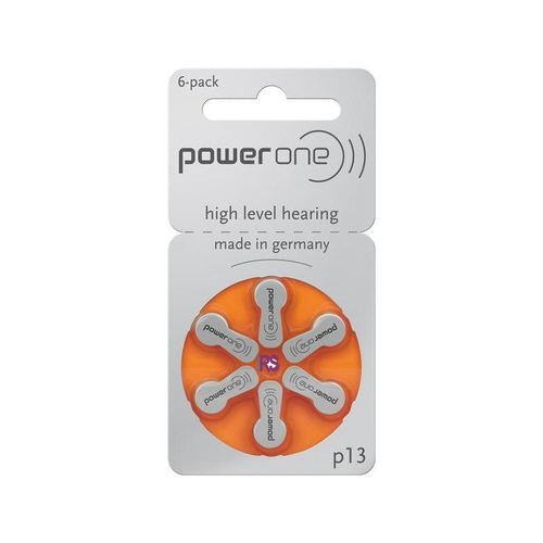 30 Hörgerätebatterien Power One Typ p13