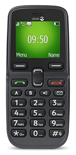 Doro 5030 GSM Mobiltelefon (Großes beleuchtetes Farbdisplay, Schriftgröße der Displayanzeige einstellbar) graphit