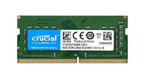 Crucial CT4G4SFS8266 Arbeitsspeicher 4GB (1x 4GB, DDR4, 2666MHz, 260-Pin SO-DIMM) - Preisvergleich