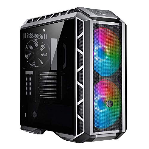 Cooler Master MasterCase H500P Mesh ARGB - PC-Gehäuse mit zwei 200-mm-Lüftern für einen optimalen Luftstrom, abnehmbare Seitenteile, geeignet für Wasserkühlung