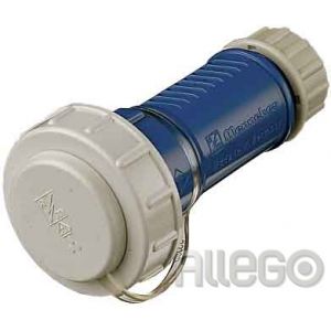 Mennekes Schuko-Kupplung 16A,2p+E,230V,bl DWD 10833
