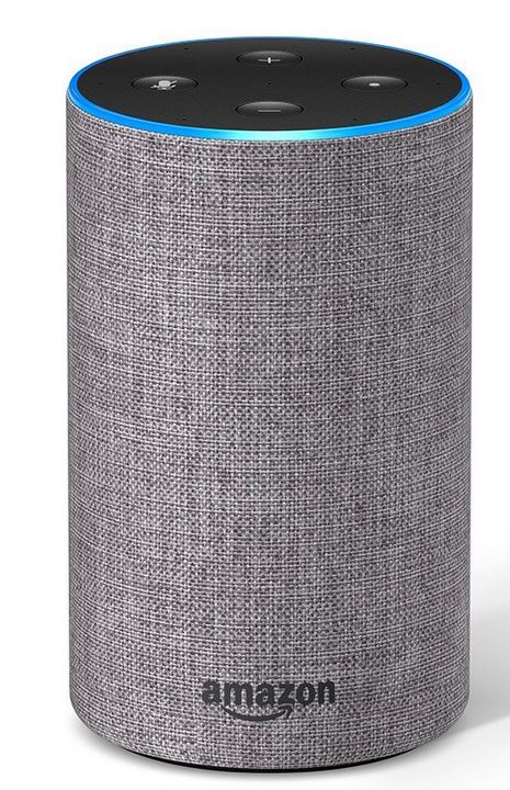Amazon Echo 2. Generation Sprachassistent hellgrau/Stoff