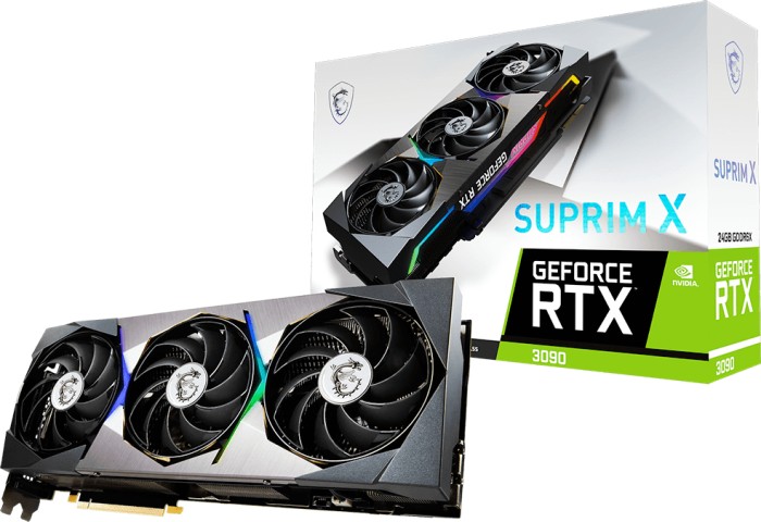 MSI GeForce RTX 3090 Suprim X 24G, 24GB GDDR6X, HDMI, 3x DP (V388-010R)