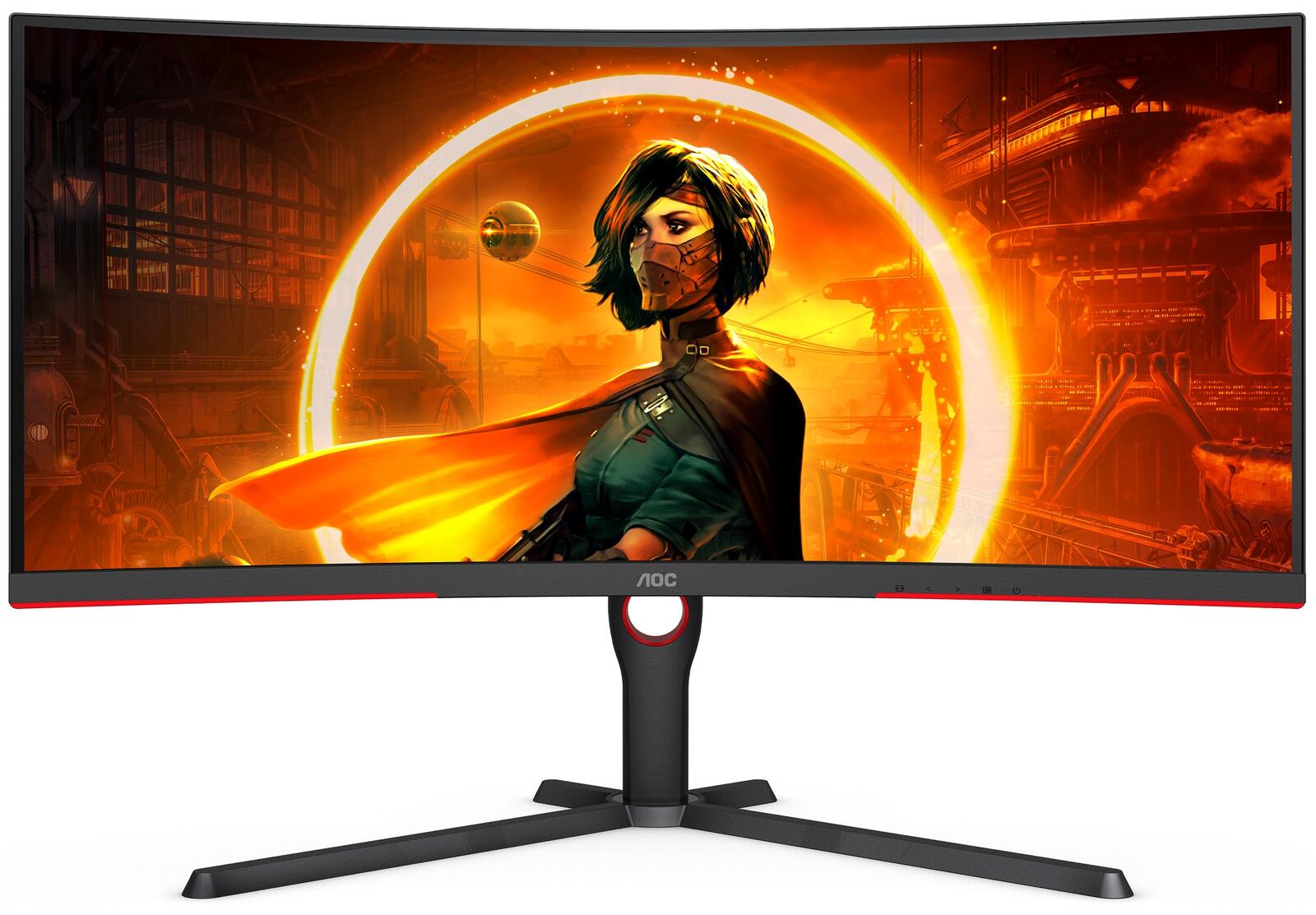 AOC CU34G3S/BK - 34 Zoll, UWQHD (3440 x 1440), VA-Panel, 165Hz, 1ms, 300cd/m² (CU34G3S/BK)
