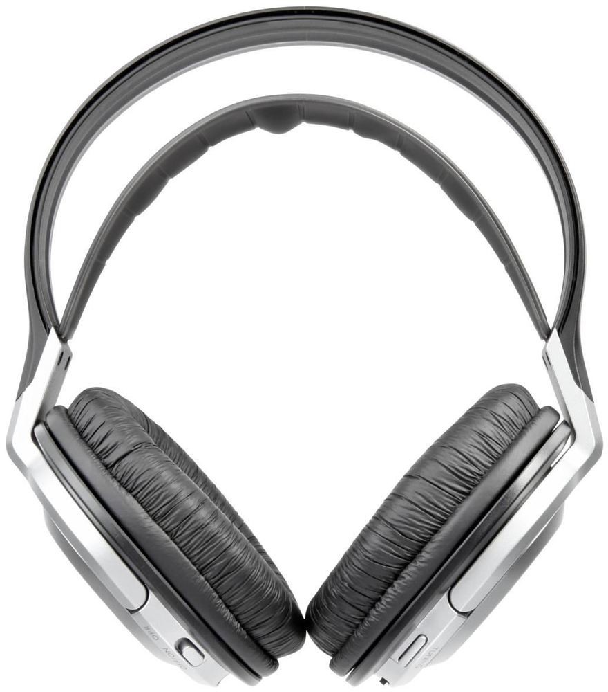 Panasonic RP-WF950E-S Funk-Kopfhörer mit Ladestation (Surround Sound, Auto Tuning, 100 m Reichweite) silber