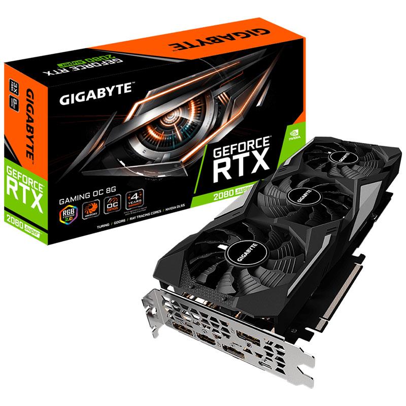 Gigabyte GeForce RTX 2080 Super Gaming OC 8G Grafikkarte, 3X Windforce Lüfter, 8GB 256-Bit GDDR6, Gv-N208SGAMING OC-8GC REV2.0 Grafikkarte