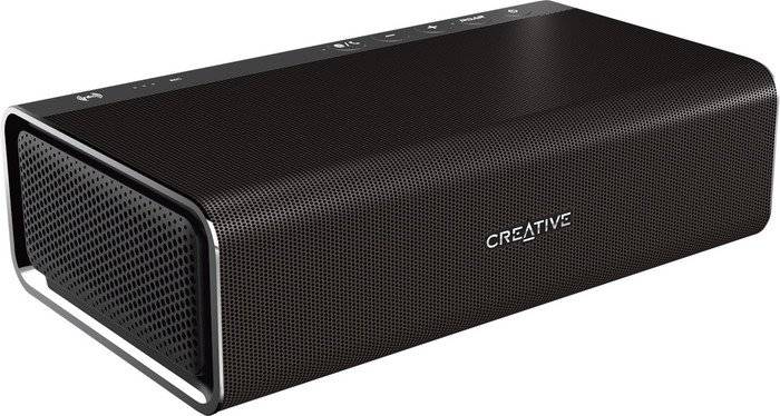 Creative Sound Blaster ROAR Pro - tragbarer Bluetooth-Lautsprecher (NFC-Funktion, AAC, aptX, 5 Treiber, integrierter Subwoofer) schwarz