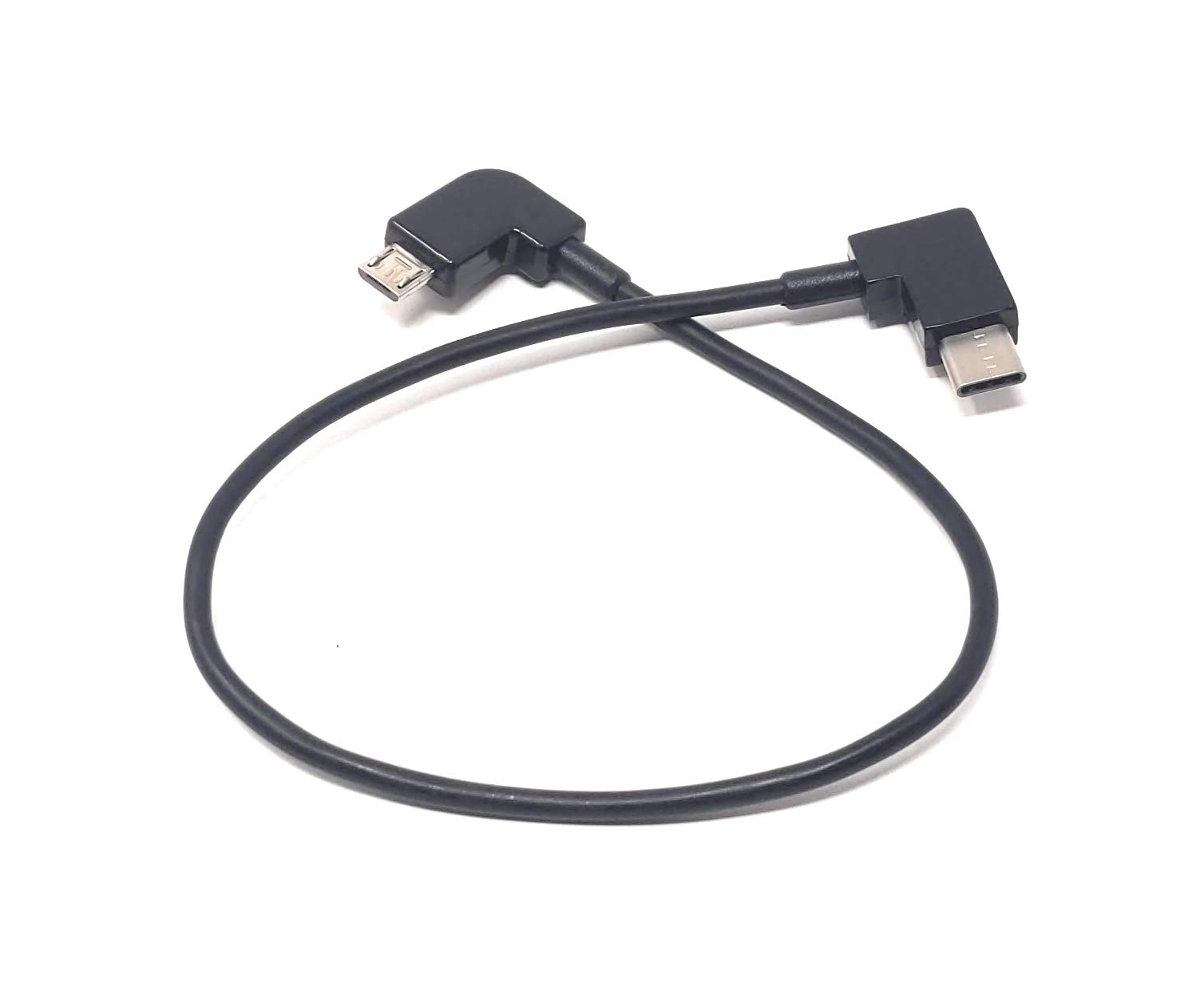 SYSTEM-S Micro USB Kabel 27 Cm – 90° Gewinkelt Links & Rechts, Für Bequemes Laden Und Datenübertragung