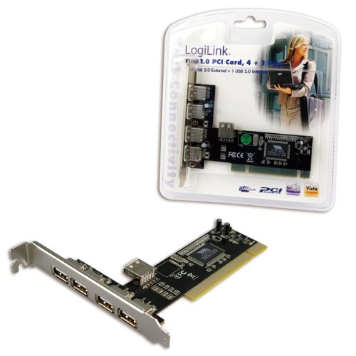 LogiLink PCI Schnittstellenkarte USB 2.0 4+1x