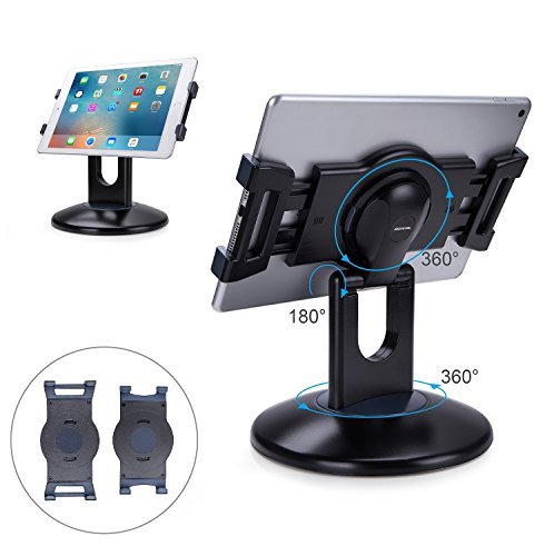 abovetek iPad-Ständer, um 360° drehbar, kommerzieller Tablet-Ständer, für Displays   6 - 13,5 Zoll / 15,2-34,3 cm wie das iPad mini pro, Tablet-Halter, Drehgelenk, ideal für Büro, Showroom, Empfang, Küche