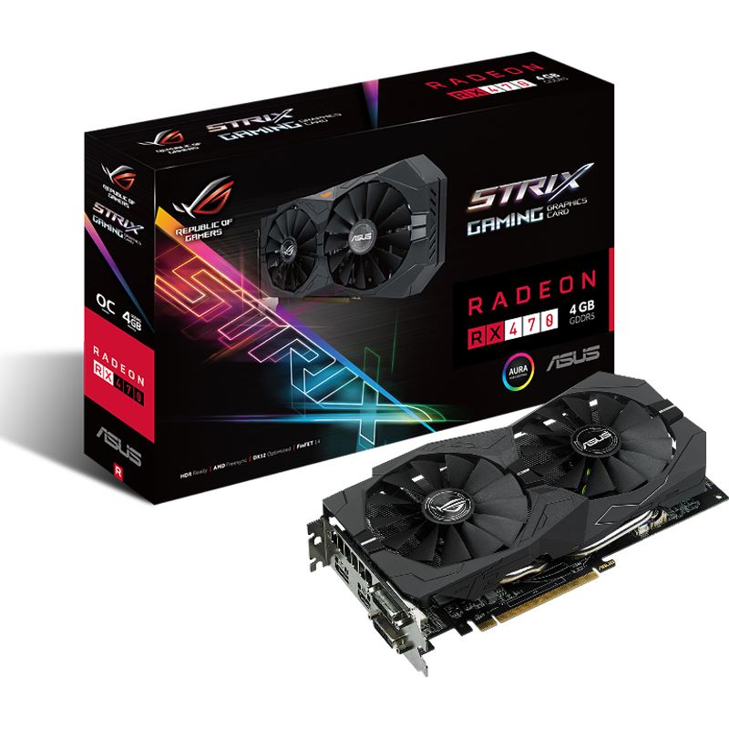 Asus ROG Strix Radeon RX 470 OC STRIX RX470 O4G GAMING 90YV09J2