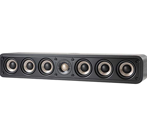 Polk Audio Signature S35E Center Lautsprecher, HiFi Lautsprecher für Musik und Heimkino Sound, 20 - 150 Watt, 8 Ohm, High Res, 70Hz - 40kHz Center-Lautsprecher - 20 Watt - schwarz