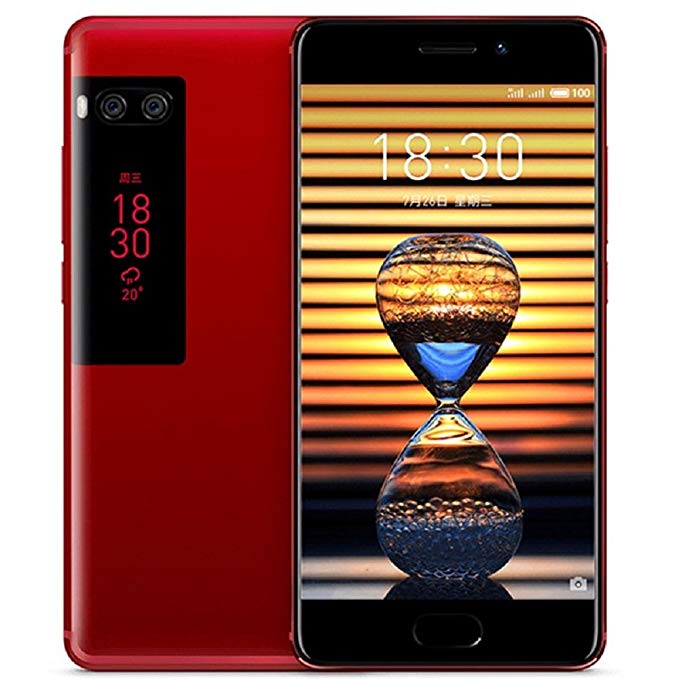 Meizu Pro 7 Smartphone 13,21cm (5,2 Zoll) SAMOLED-Display, 64GB interner Speicher, 4GB RAM, Dual-SIM, Android, Rot