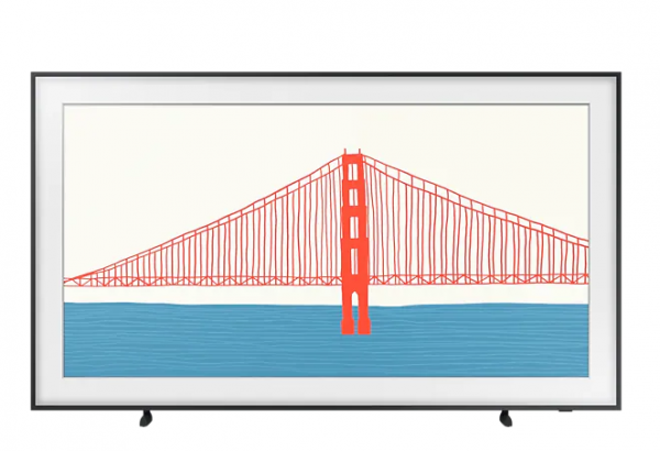Samsung QE75LS03AAUXXN The Frame (2021) 189 cm (75 Zoll) QLED Smart TV (Ultra hD, HDR) HD-Triple-Tuner (Sat, Antenne, Kabel) Modelljahr 2021 Energieklasse F (EU-Modell)