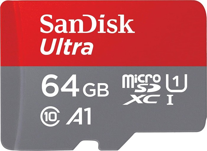 SanDisk Ultra R100 microSDXC 64GB Kit, UHS-I U1, A1, Class 10 (SDSQUA4-064G-GN6MA)