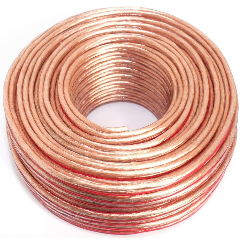 Lautsprecherkabel transparent 2X 4,00mm² 50M Ring