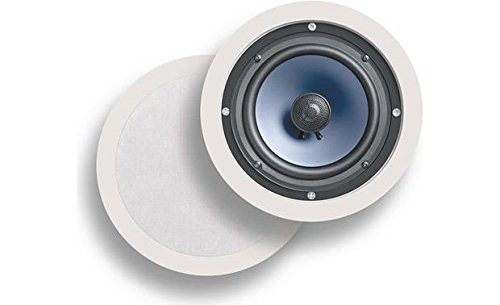POLK AUDIO rc80i 2-Wege Decken-Lautsprecher (Weiß) Einbau-Lautsprecher - 100 Watt - schwarz, weiß