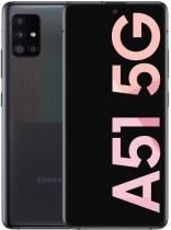 Samsung Galaxy A51 5G Smartphone 16,51cm Pixel (6,5 Zoll) SAMOLED-Display, 128GB interner Speicher, 6GB RAM, Dual-SIM, Android, Prism Cube Black
