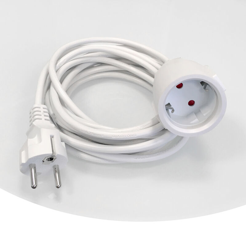 Verlängerungskabel IP44 für Infrarotheizung, Elektroheizung und Heizpaneel 5m, -geprüft mit Euro-Stecker und Schutzkontakt, Verlängerung,