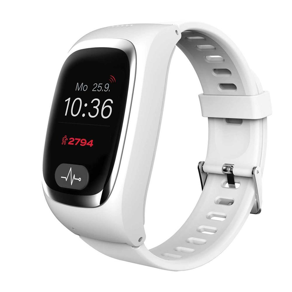 James TeleCare Sicherheitsuhr B6 GPS, Unisex, 55 x 31 x 14,8mm, Polycarbonatgehäuse, Weiß